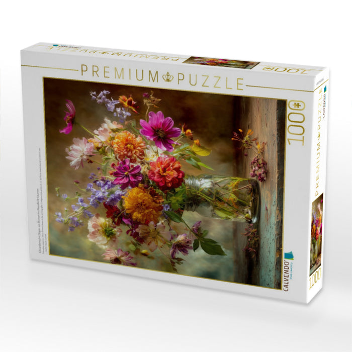 Edwardianische Elegan, wo Blumen im Abendlicht träumen - CALVENDO Foto-Puzzle'