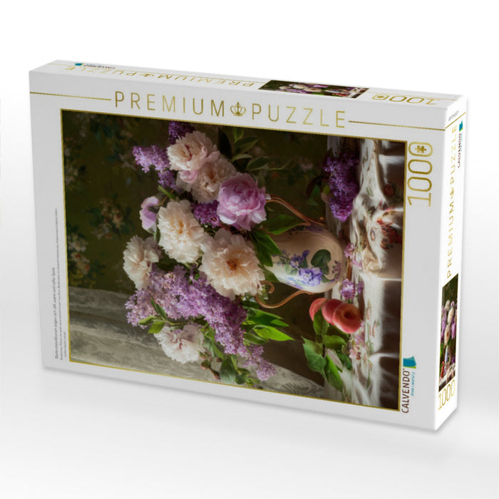 Biedermeierblumen zeigen sich still, warm und voller Seele - CALVENDO Foto-Puzzle'