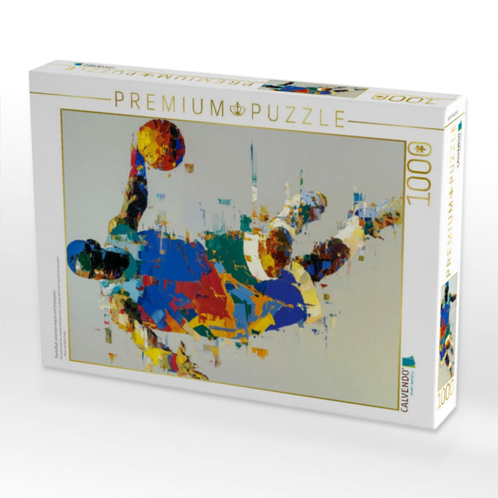 Basketball, zwischen Impuls und Impression - CALVENDO Foto-Puzzle'