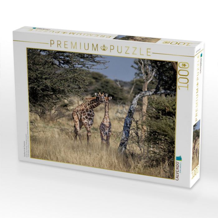 Giraffen in der Savanne - CALVENDO Foto-Puzzle'