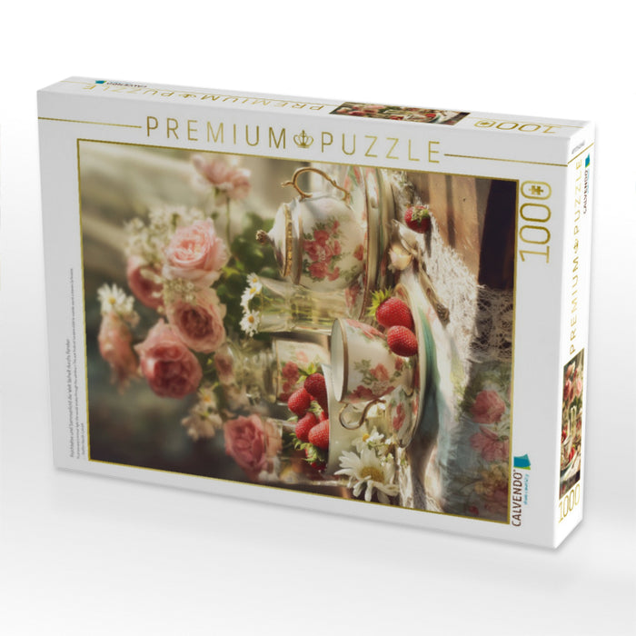 Früchtetee und Sommerlicht die Welt lächelt durchs Fenster - CALVENDO Foto-Puzzle'