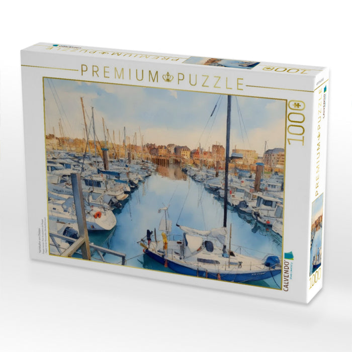 Yachthafen von Dieppe - CALVENDO Foto-Puzzle'
