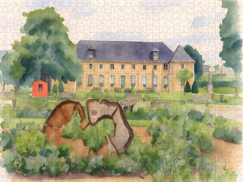 Botanischer Garten von Evreux - CALVENDO Foto-Puzzle'