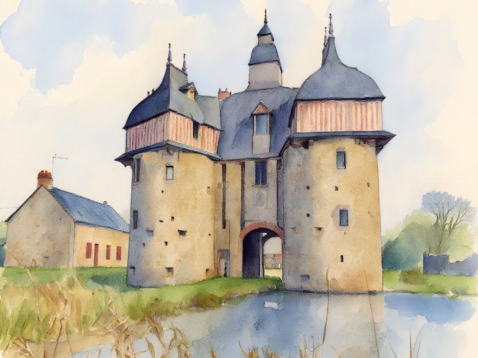 Manoir de la Saucerie - CALVENDO Foto-Puzzle'