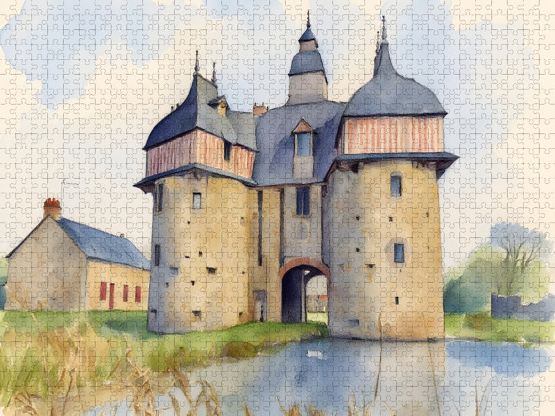 Manoir de la Saucerie - CALVENDO Foto-Puzzle'