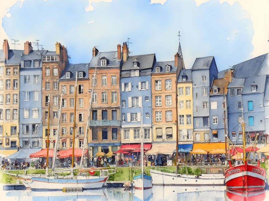 Zauberhaftes Honfleur - CALVENDO Foto-Puzzle'