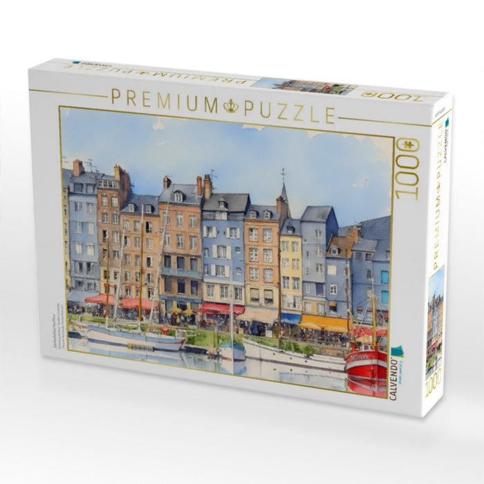 Zauberhaftes Honfleur - CALVENDO Foto-Puzzle'