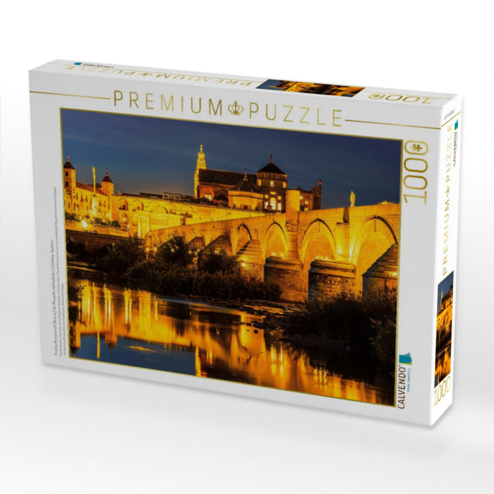Puente Romano mit Blick auf die Mezquita-Kathedrale in Córdoba, Spanien - CALVENDO Foto-Puzzle'