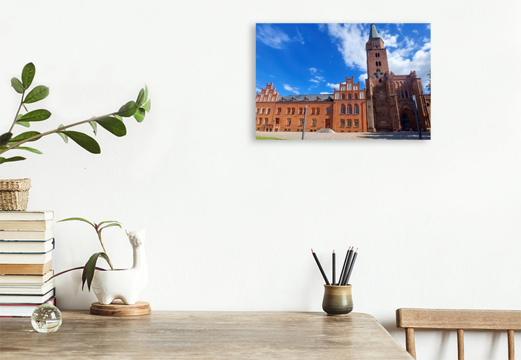 Premium Textil-Leinwand Brandenburg an der Havel, Dom St. Peter und Paul