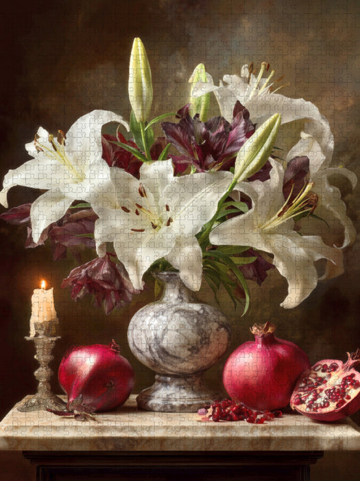 Wenn Blüten erwachen, erzählt die Zeit von ihren Wundern - CALVENDO Foto-Puzzle'