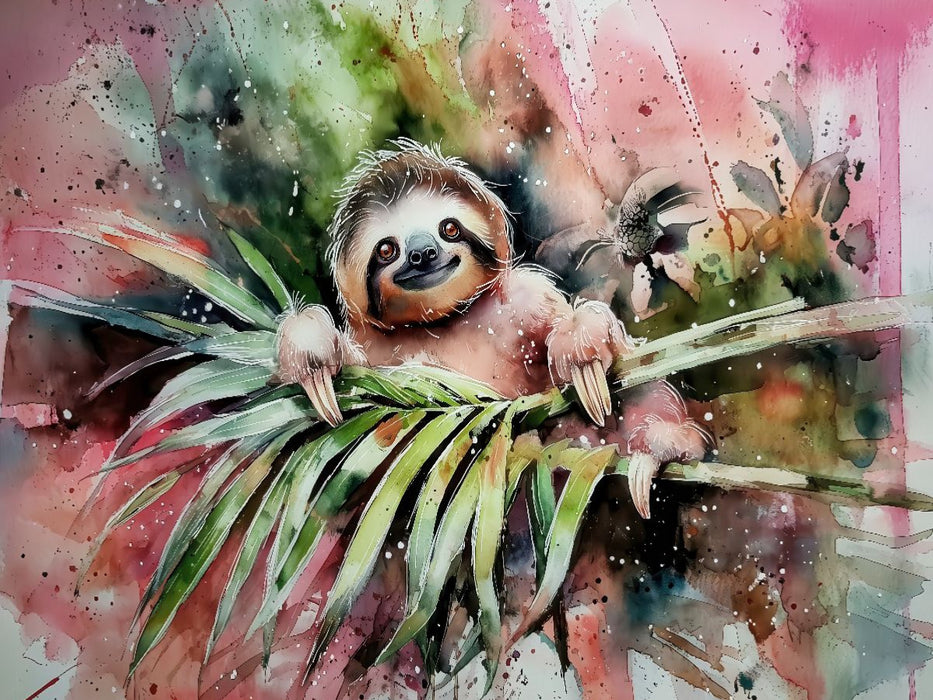 Gut gelauntes Faultier - CALVENDO Foto-Puzzle'