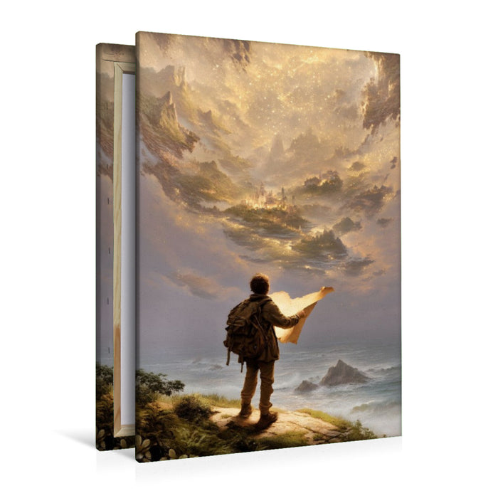 Premium Textil-Leinwand Ein Motiv aus dem Kalender "Worlds Unwritten"