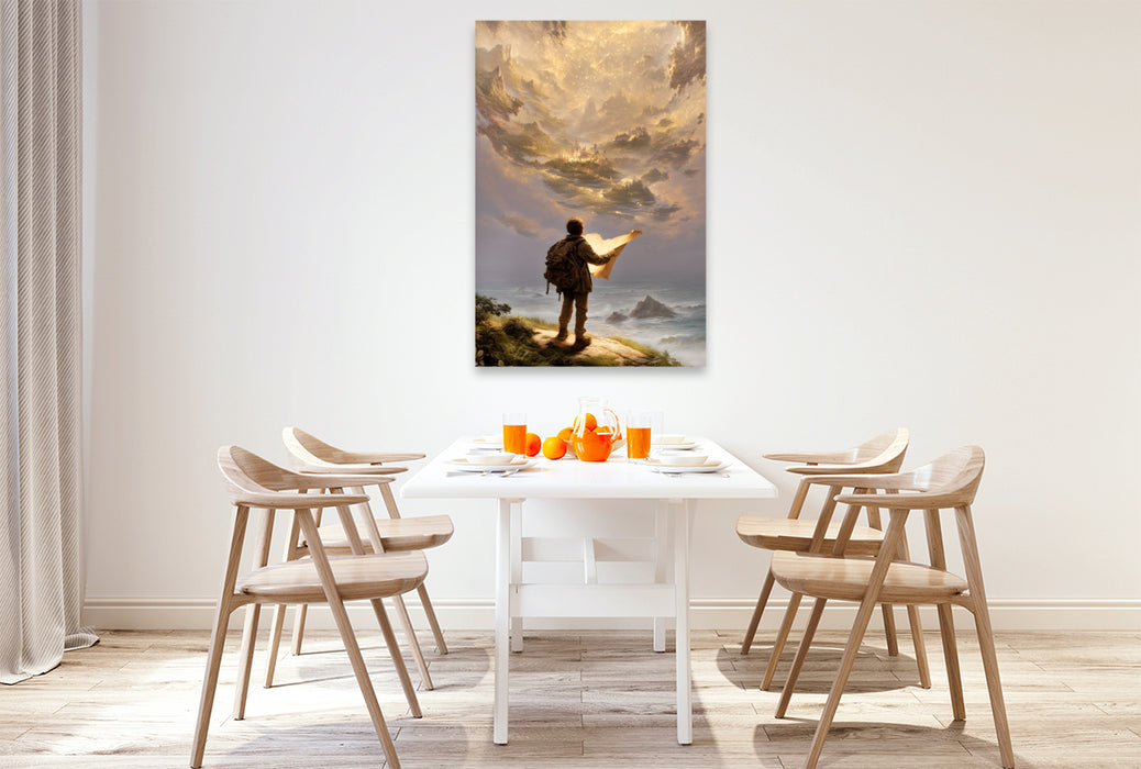 Premium Textil-Leinwand Ein Motiv aus dem Kalender "Worlds Unwritten"