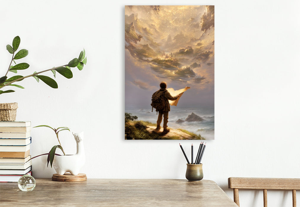 Premium Textil-Leinwand Ein Motiv aus dem Kalender "Worlds Unwritten"