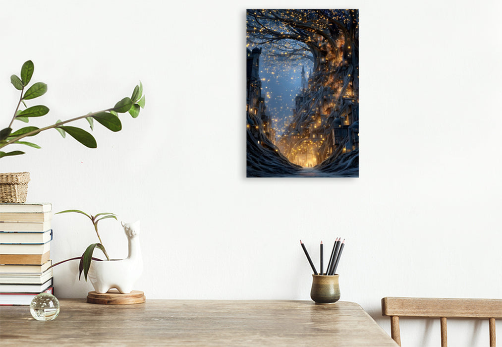 Premium Textil-Leinwand Ein Motiv aus dem Kalender "Worlds Unwritten"