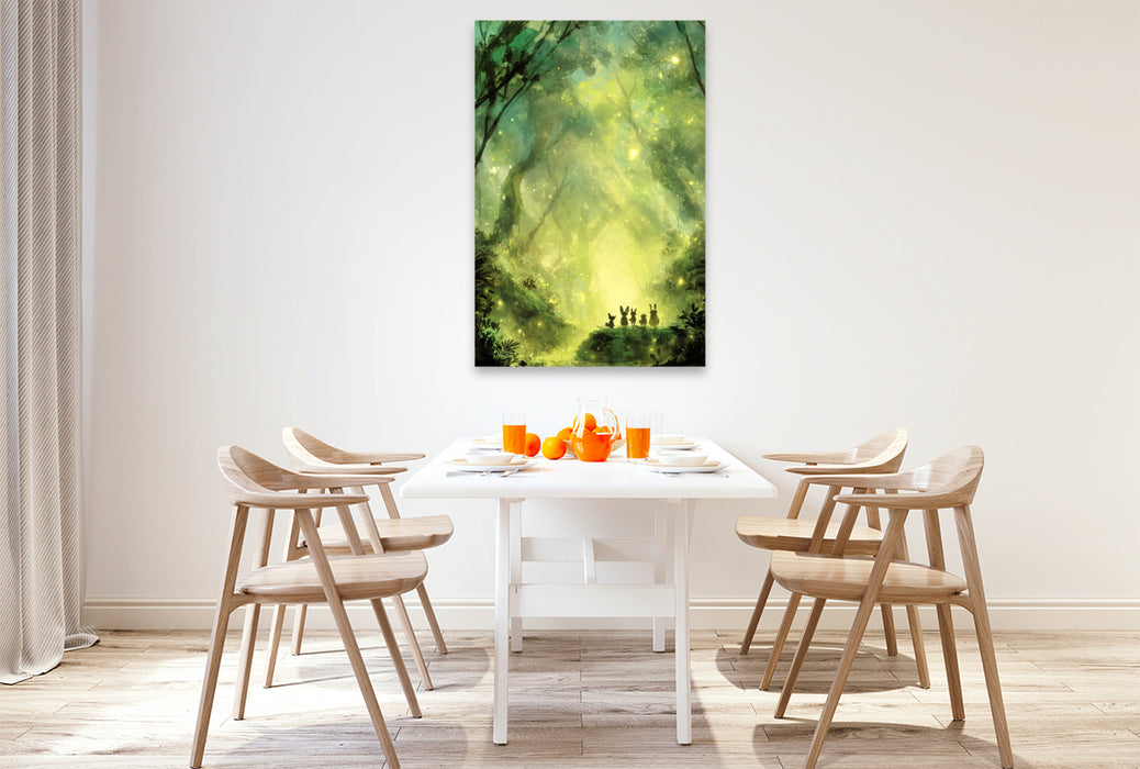 Premium Textil-Leinwand Ein Motiv aus dem Kalender "Worlds Unwritten"