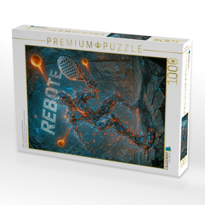 Rebote – Energiegeladener Padel Moment - CALVENDO Foto-Puzzle'