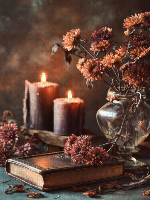 Der Herbst schreibt Gedichte mit jedem fallenden Blatt - CALVENDO Foto-Puzzle'