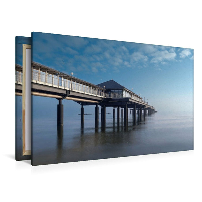 Premium Textil-Leinwand Seebrücke in Heringsdorf