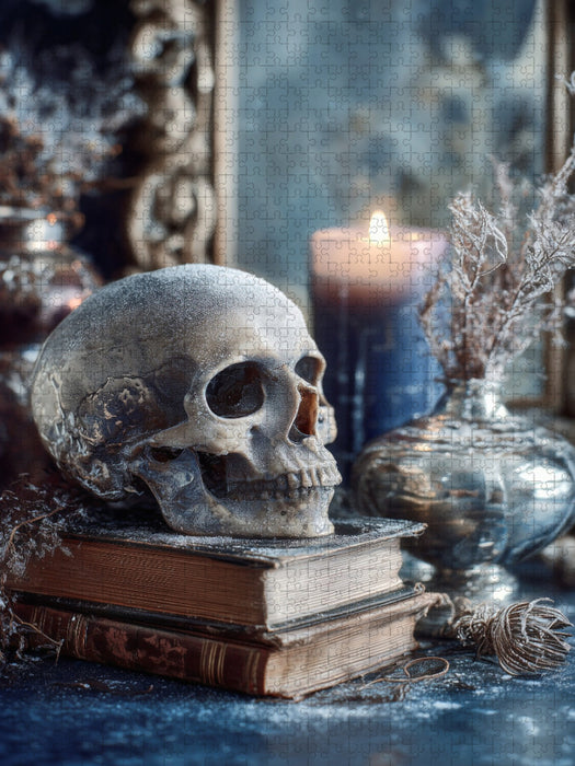 Der Frost küsst die Zeit und alles Leben hält den Atem an - CALVENDO Foto-Puzzle'