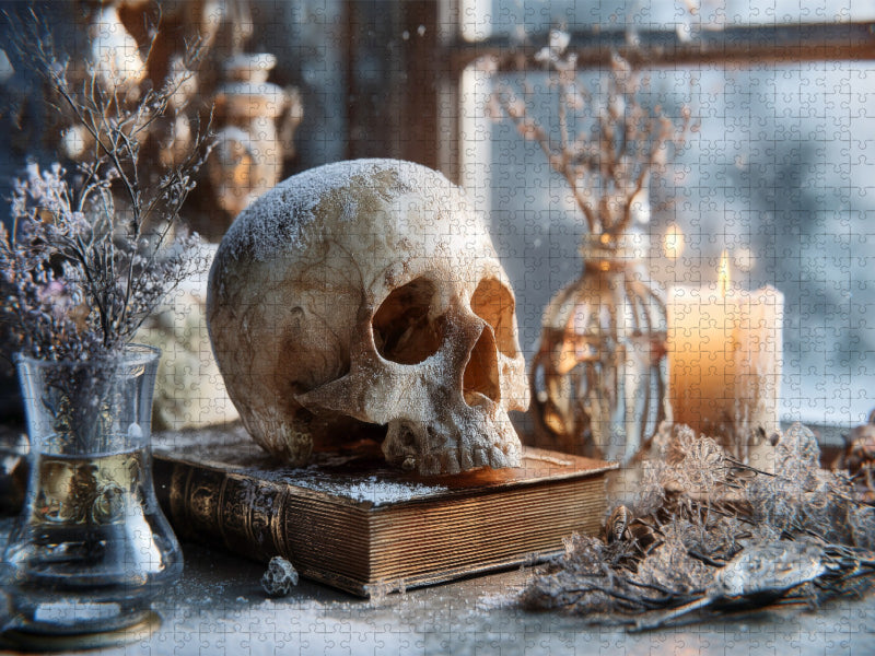 Im gefrorenen Licht der Zeit findet die Seele ihren Atem - CALVENDO Foto-Puzzle'