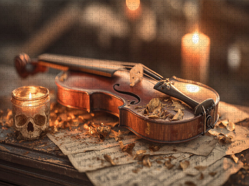 Getrocknete Seiten tragen die Erinnerung wie ein leises Flüstern - CALVENDO Foto-Puzzle'