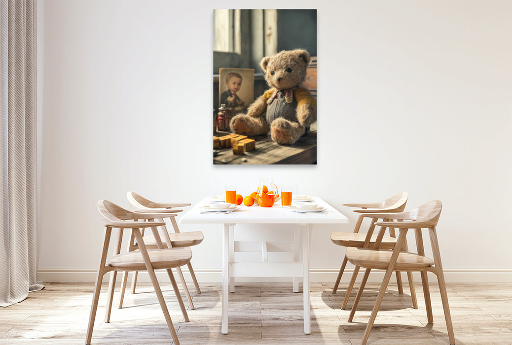 Premium Textil-Leinwand Jedes Spielzeug trägt ein verlorenes Lachen in sich