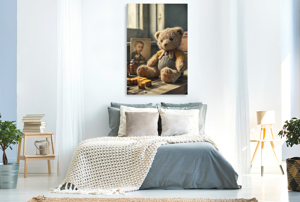 Premium Textil-Leinwand Jedes Spielzeug trägt ein verlorenes Lachen in sich