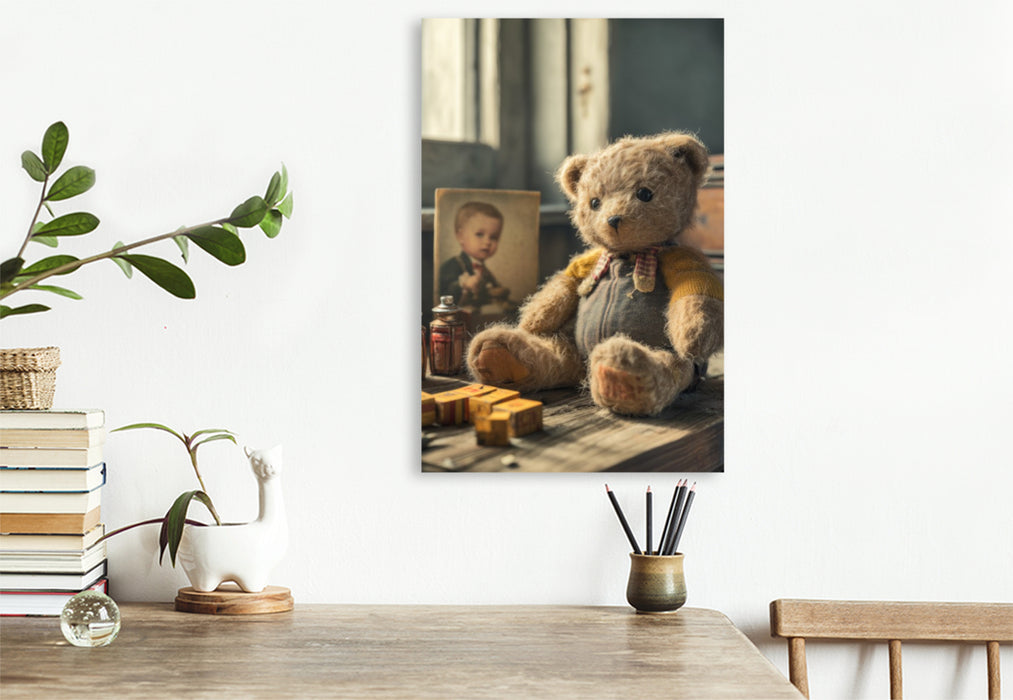 Premium Textil-Leinwand Jedes Spielzeug trägt ein verlorenes Lachen in sich