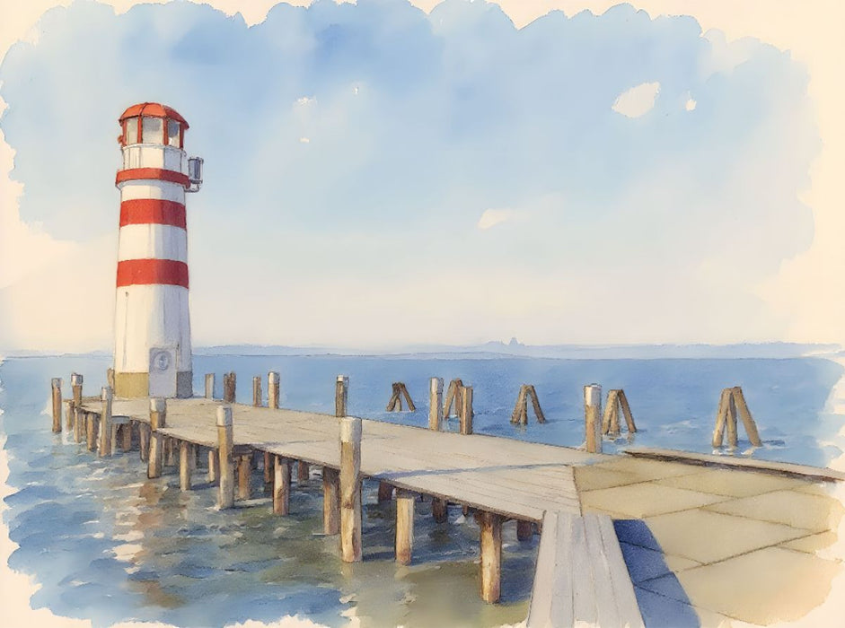 Blick über den Neusiedler See - CALVENDO Foto-Puzzle'