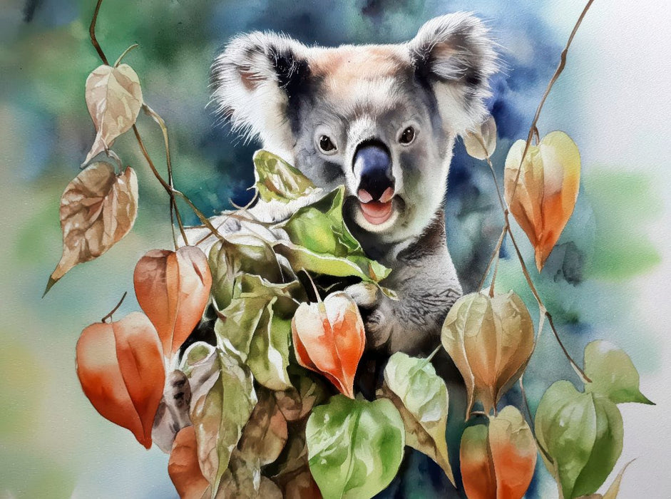 Koala im Herbst - CALVENDO Foto-Puzzle'