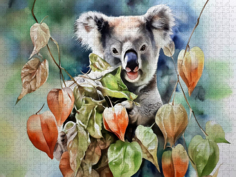 Koala im Herbst - CALVENDO Foto-Puzzle'