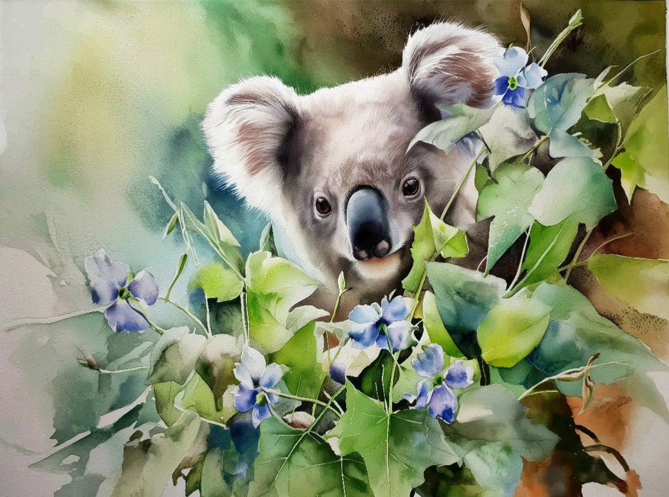 Koala im Frühling - CALVENDO Foto-Puzzle'
