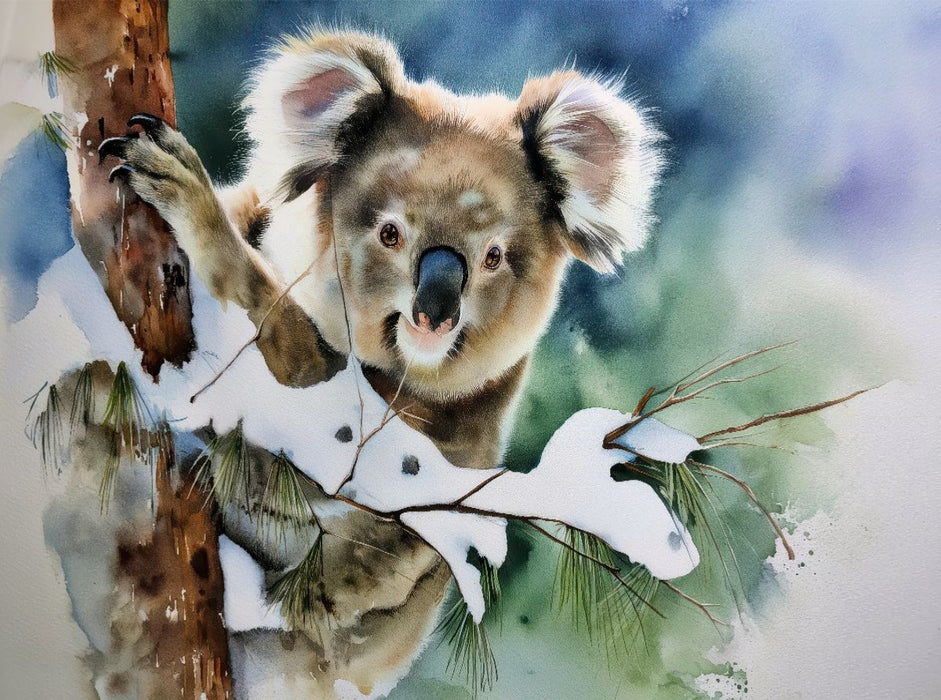 Koala im Winter - CALVENDO Foto-Puzzle'