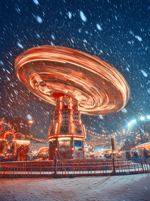 Rotes und grünes Funkeln malen ein Feuerwerk der Vorfreud - CALVENDO Foto-Puzzle'