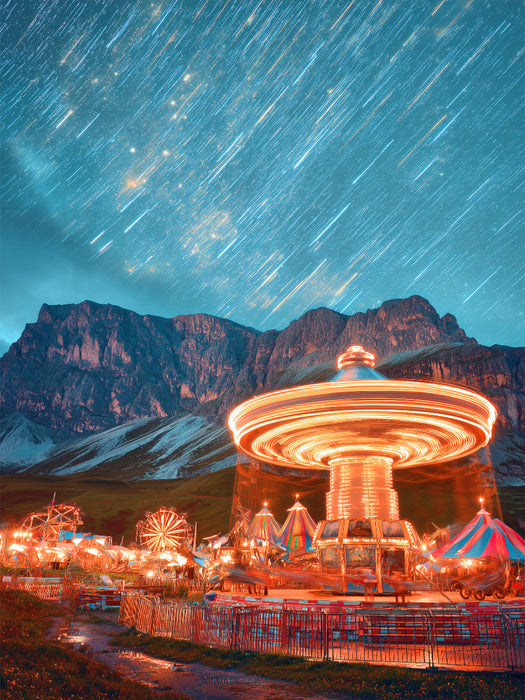 Am Rande der Welt tanzt das Licht mit den Sternen - CALVENDO Foto-Puzzle'