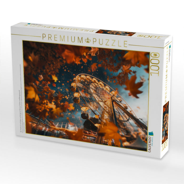 Der Herbst ist voll dabei und bringt ein Fest aus Farben und Bewegung mit - CALVENDO Foto-Puzzle'