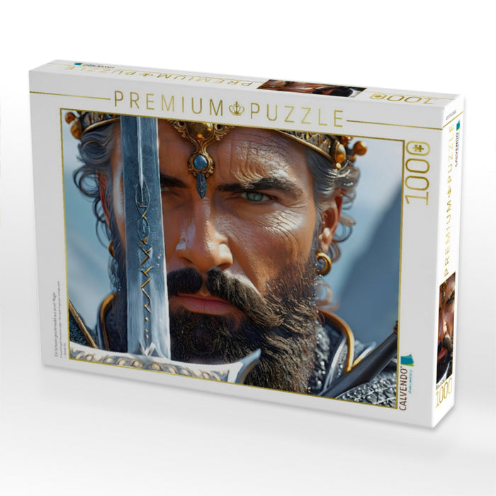 Ein Schwert geschmiedet aus purer Magie - CALVENDO Foto-Puzzle'