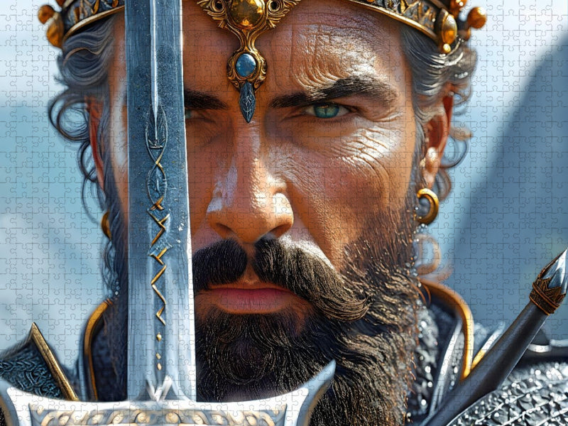 Ein Schwert geschmiedet aus purer Magie - CALVENDO Foto-Puzzle'