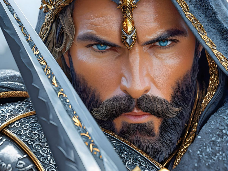 Im Glanz der magischen Klinge liegt die Macht - CALVENDO Foto-Puzzle'