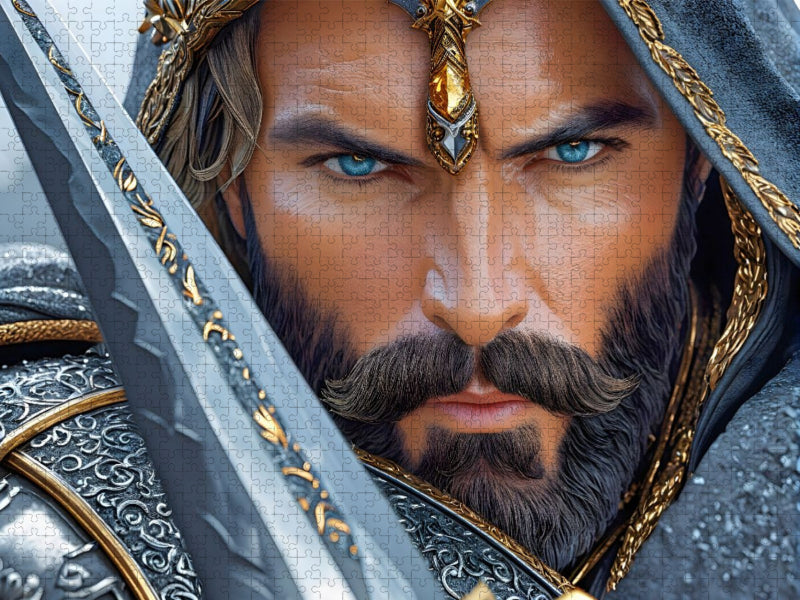 Im Glanz der magischen Klinge liegt die Macht - CALVENDO Foto-Puzzle'