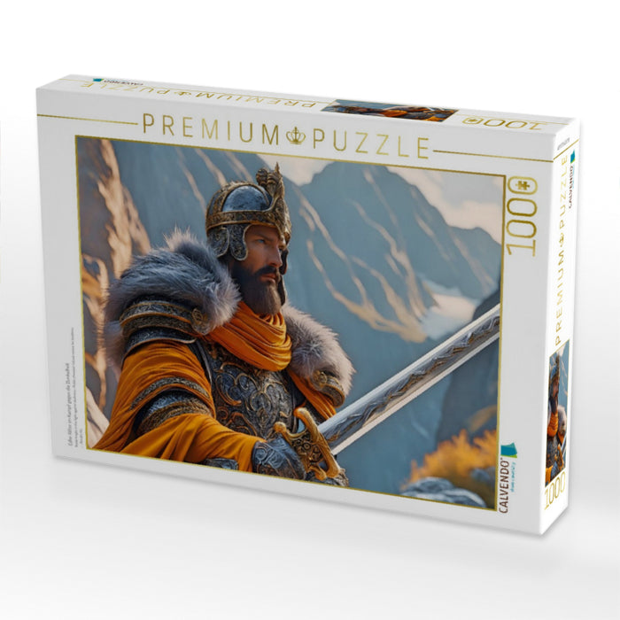 Edler Ritter im Kampf gegen die Dunkelheit - CALVENDO Foto-Puzzle'