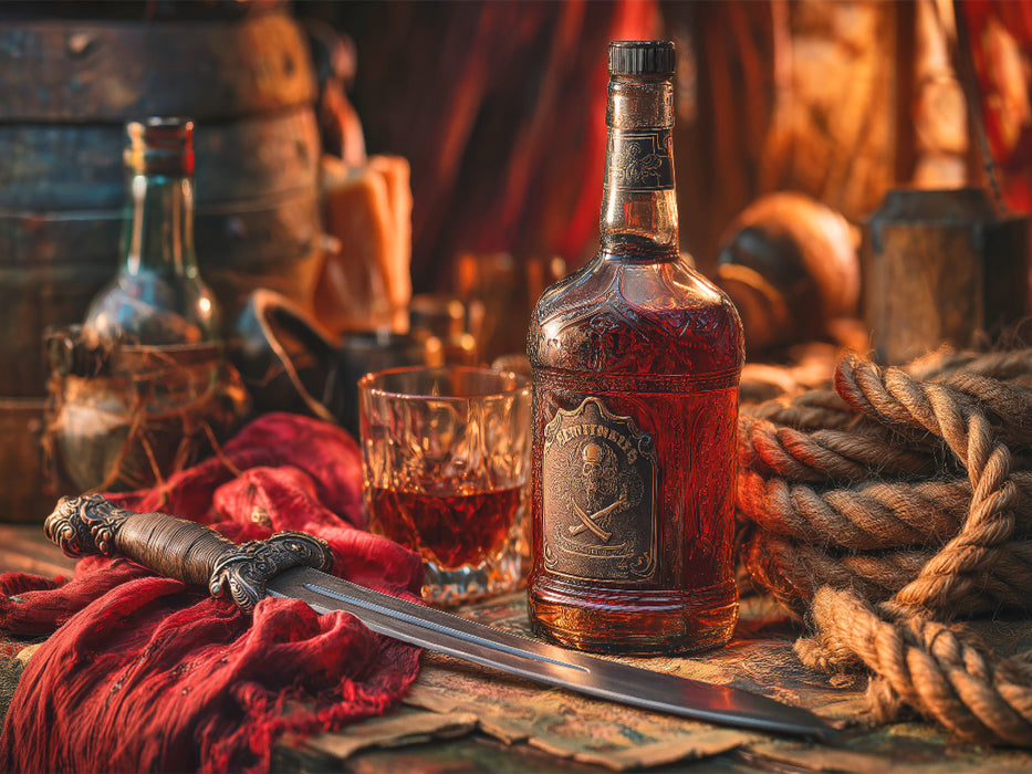 Rum, Stahl und Sünde ist die Währung der Nacht - CALVENDO Foto-Puzzle'