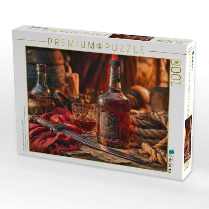 Rum, Stahl und Sünde ist die Währung der Nacht - CALVENDO Foto-Puzzle'