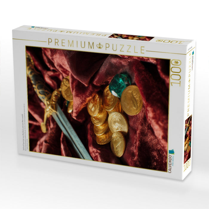 Gold auf Samt der vom Reichtum und vom Meer erzählt - CALVENDO Foto-Puzzle'
