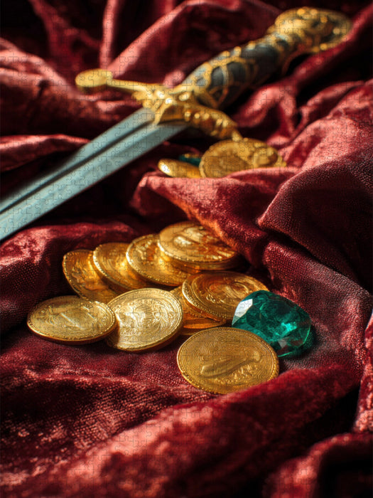 Gold auf Samt der vom Reichtum und vom Meer erzählt - CALVENDO Foto-Puzzle'