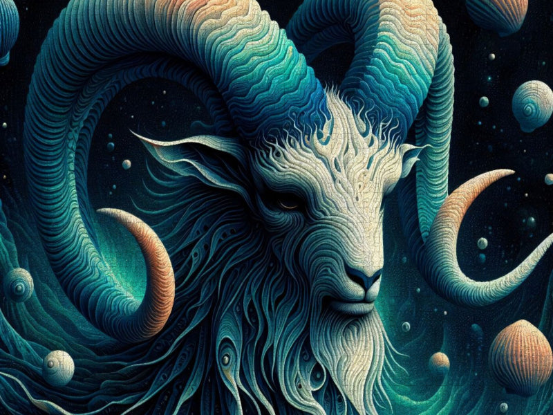 Steinbock im Spiralpanzer - CALVENDO Foto-Puzzle'