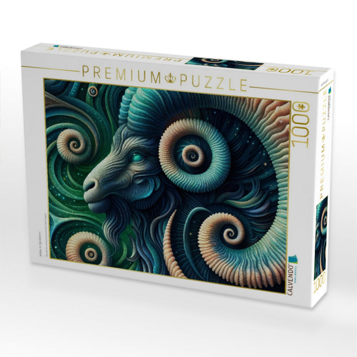 Widder im Spiralsturm - CALVENDO Foto-Puzzle'