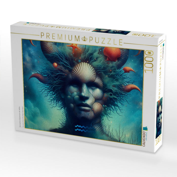 Sternzeichen Wassermann der Wellen - CALVENDO Foto-Puzzle'