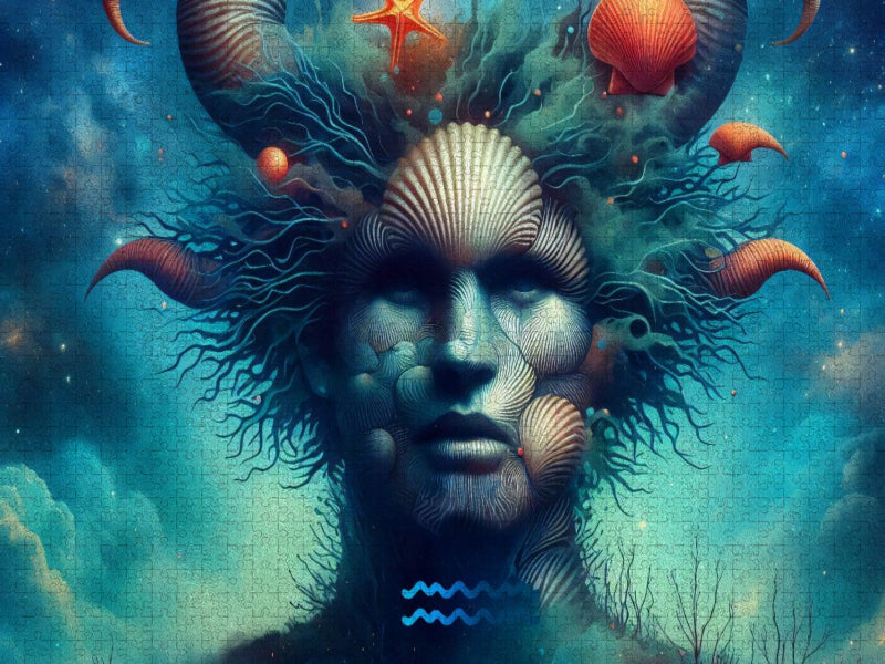 Sternzeichen Wassermann der Wellen - CALVENDO Foto-Puzzle'